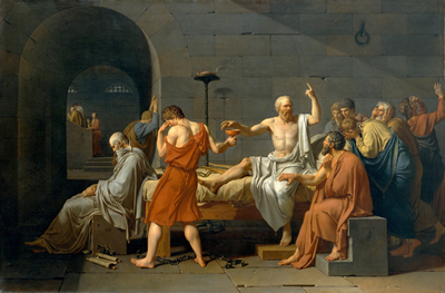 Jacques-Louis David’s painting Death of Socrates